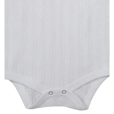 Hvc Bebek Atlet Body Jakarlı Çizgili Beyaz - 5