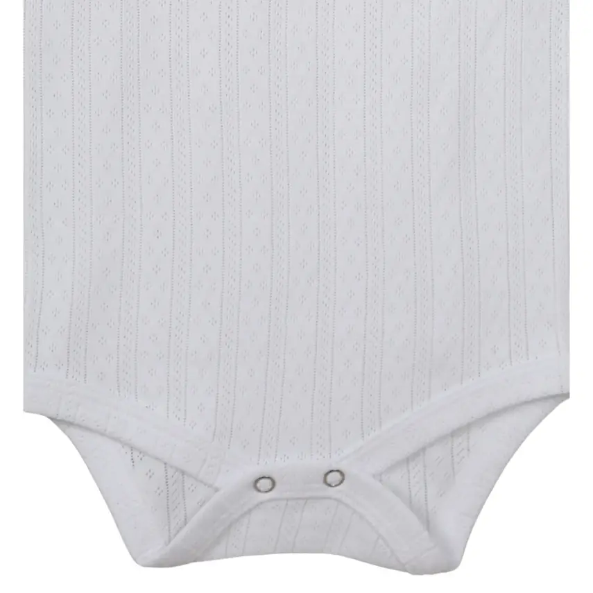 Hvc Bebek Atlet Body Jakarlı Çizgili Beyaz - 5