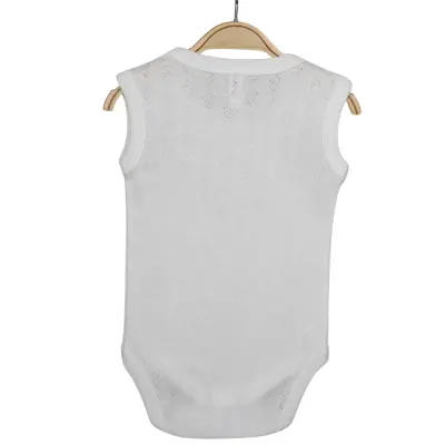 Hvc Bebek Atlet Body Jakarlı Küp Desenli Ekru - 2
