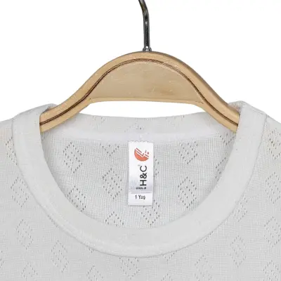 Hvc Bebek Atlet Body Jakarlı Küp Desenli Ekru - 9