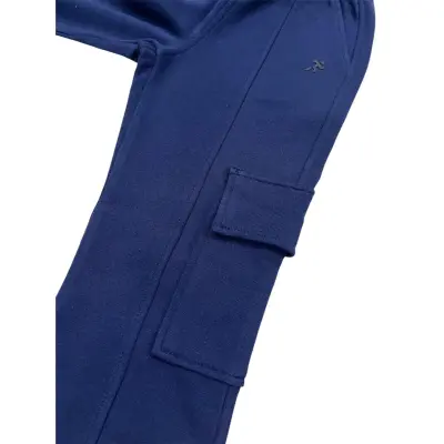 Hvc Çocuk Eşofman Takımı Şardonlu Lacivert - Krem - 3