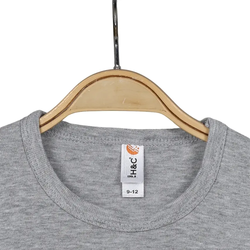 Hvc Ribanalı Askılı Bebek Body Unisex Gri - 4