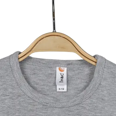 Hvc Ribanalı Askılı Bebek Body Unisex Gri - 7