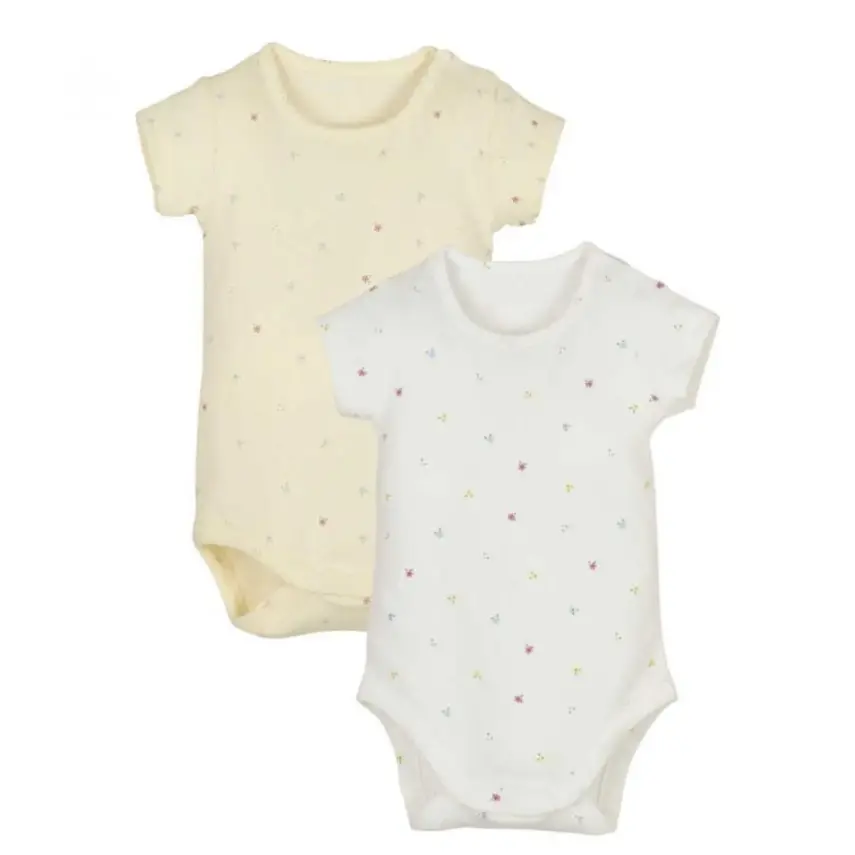 İdil Baby Kız Body 2li Çiçekli - 1