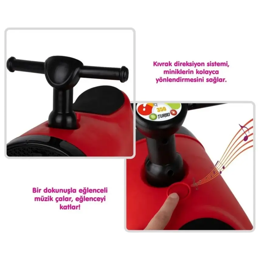 İlk Arabam Turbo Bingit Araba Kırmızı - 5