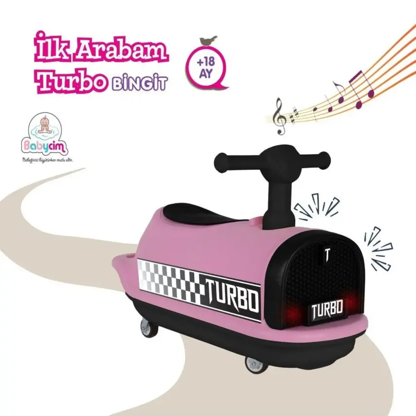 İlk Arabam Turbo Bingit Araba Pembe - 4