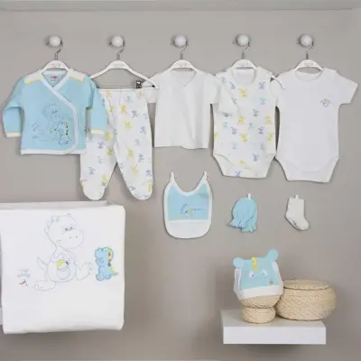 İmaj Bebe Hastane Çıkışı 10lu Nakışlı Yavru Mavi