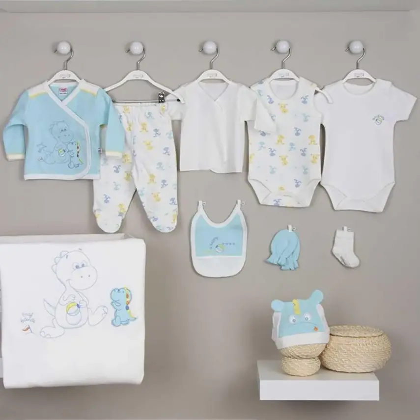 İmaj Bebe Hastane Çıkışı 10lu Nakışlı Yavru Mavi - 1