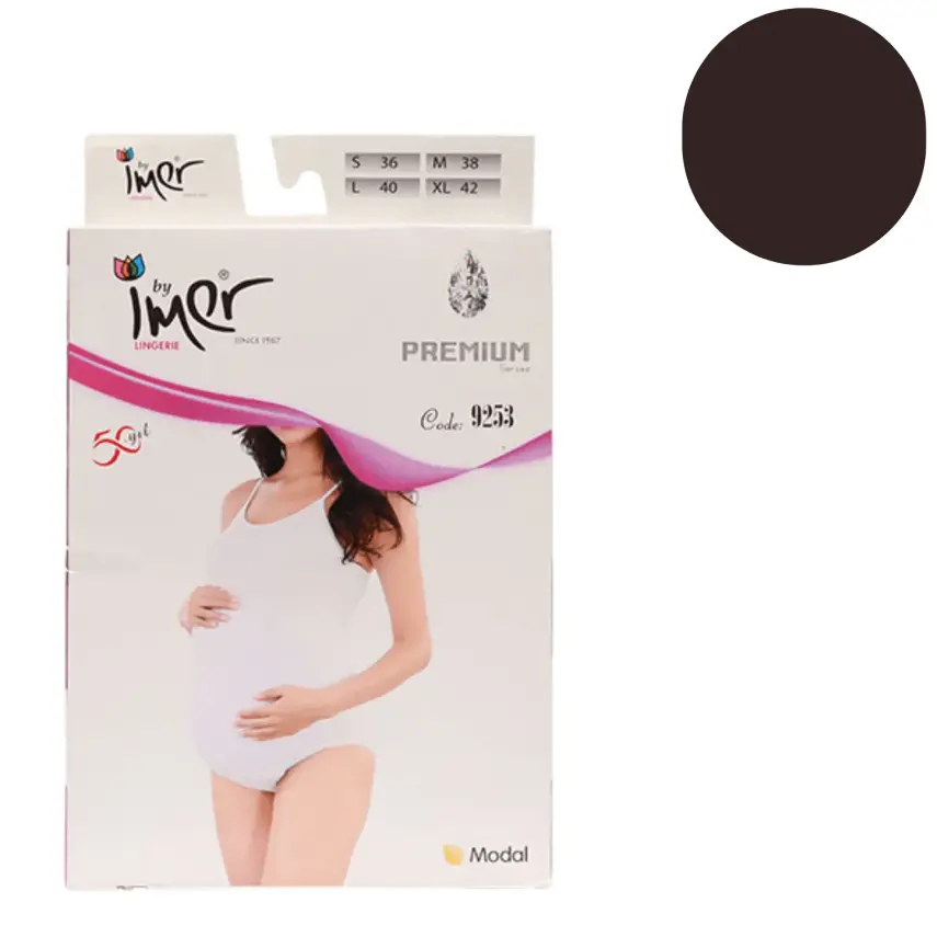 İmer Hamile Çıtçıtlı Body Siyah 4/Xl - 1