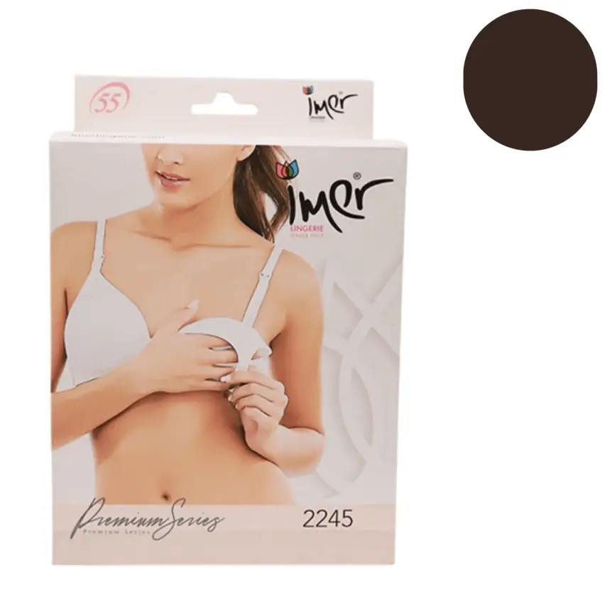 İmer Kaplı Emzirme Sütyeni Siyah X100 - 1