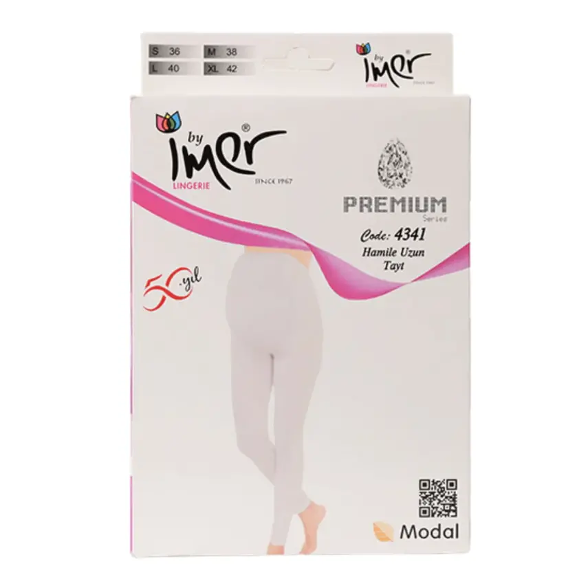 İmer Uzun Hamile Taytı Siyah 3/L - 2