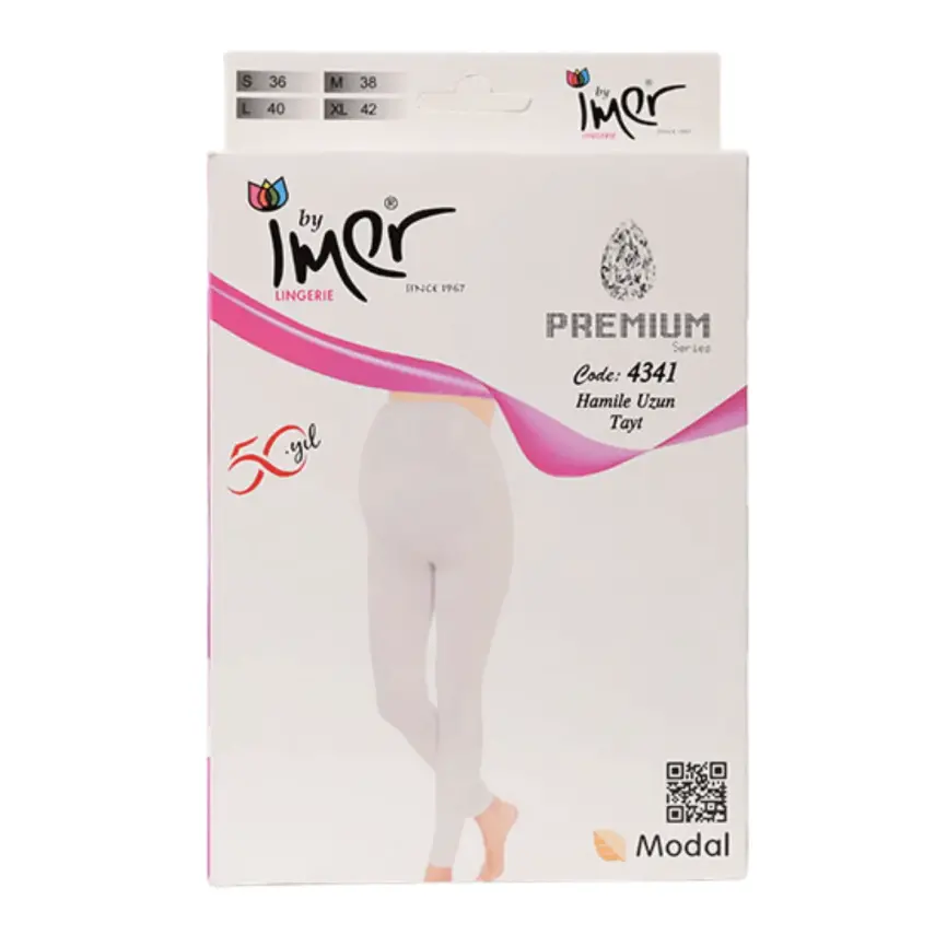 İmer Uzun Hamile Taytı Siyah 5/Xxl - 2