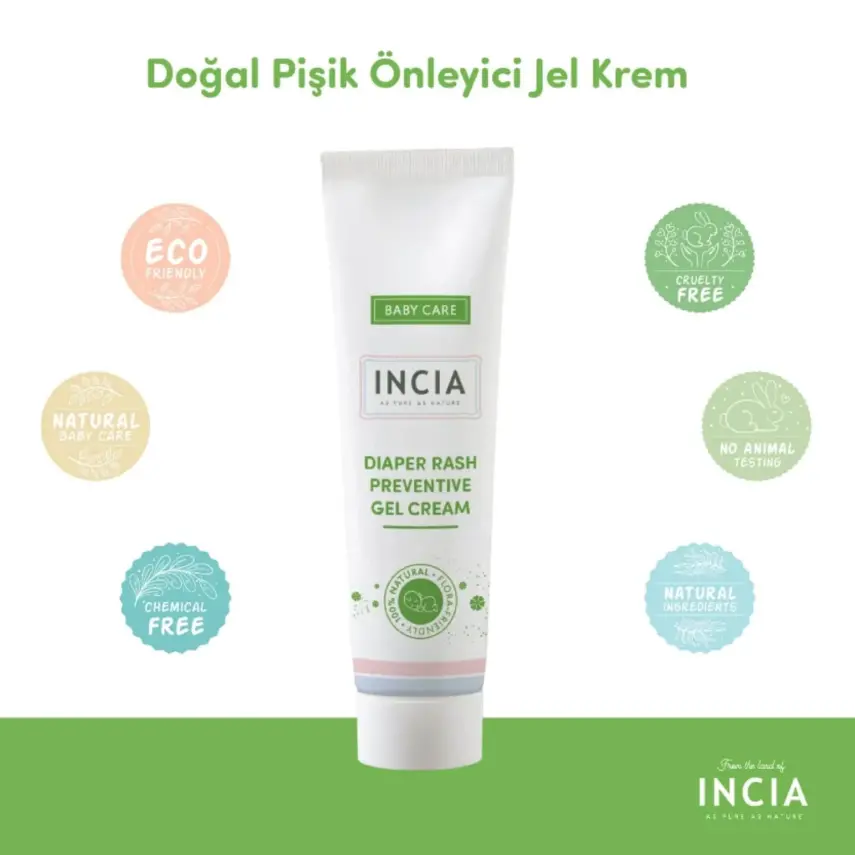 Incia Doğal Pişik Önleyici Jel Krem 60 ml - 24