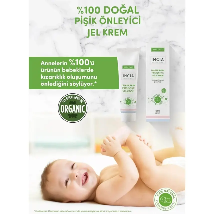 Incia Doğal Pişik Önleyici Jel Krem 60 ml - 18