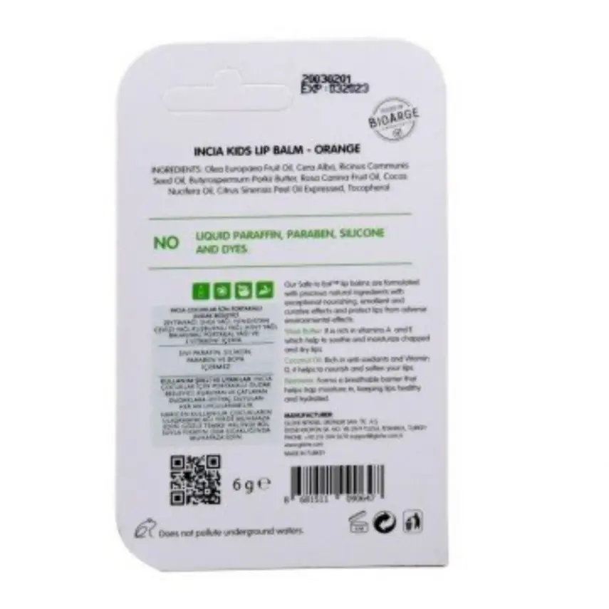 Incia Kids Portakallı Çocuklar İçin Dudak Besleyici 6gr - 3