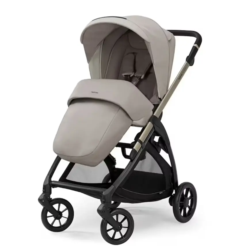 Inglesina Electa+ Tek El Tek Hamle ile Katlanıp Açılan Çift Yönlü Bebek Arabası Battery Beige - 3