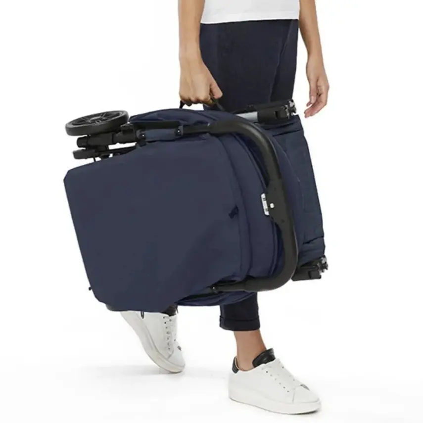 Inglesina Inglesina Quid 2+ Tek El Tek Hamle ile Katlanıp Açılan Kabin Boy Bebek Arabası Alpaca Beige - 3