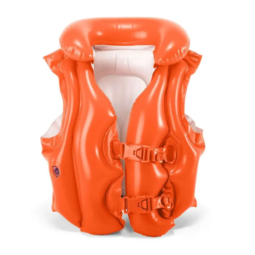 Intex Yakalı Kırmızı Yelek 50x47 cm - 1