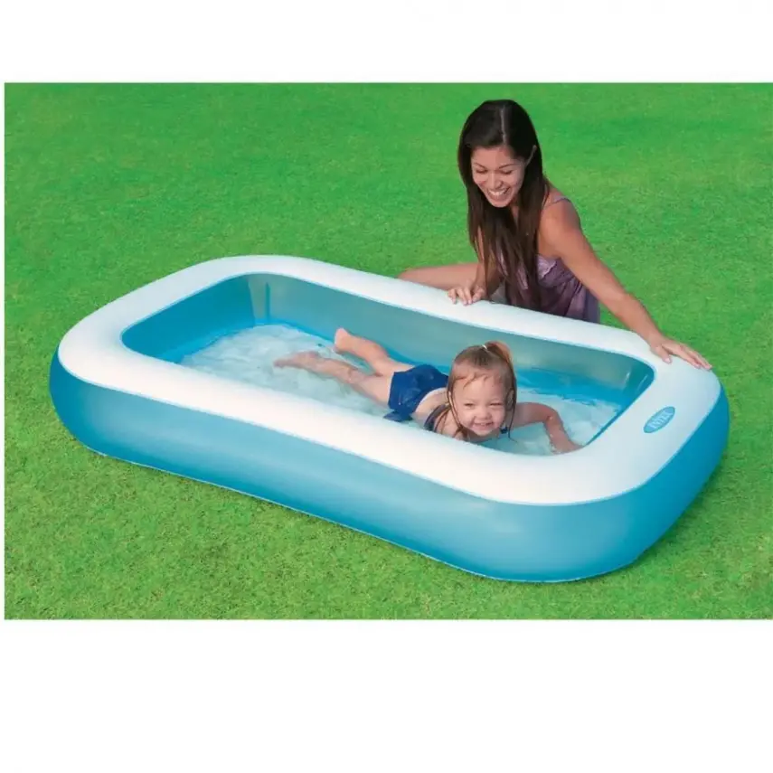 Intex Yumuşak Tabanlı Kare Havuz 166x100x28 cm - 3