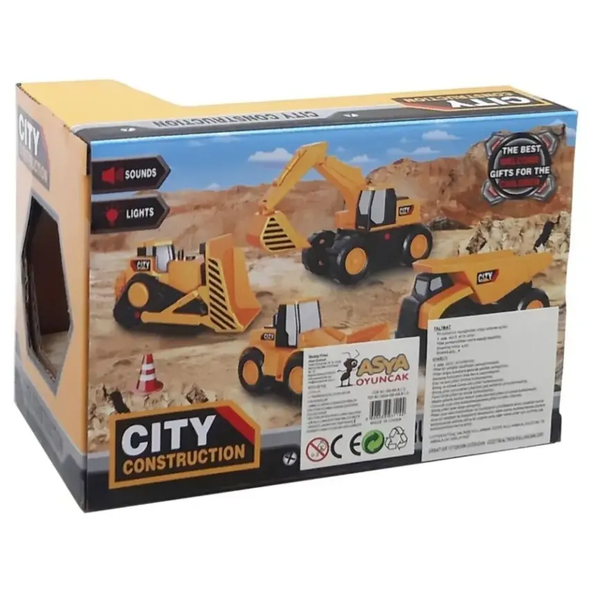 İş Makineleri Pilli Sesli Işıklı - 4