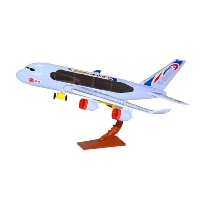 Işıklı Sesli Pilli Uçak A330  - 1