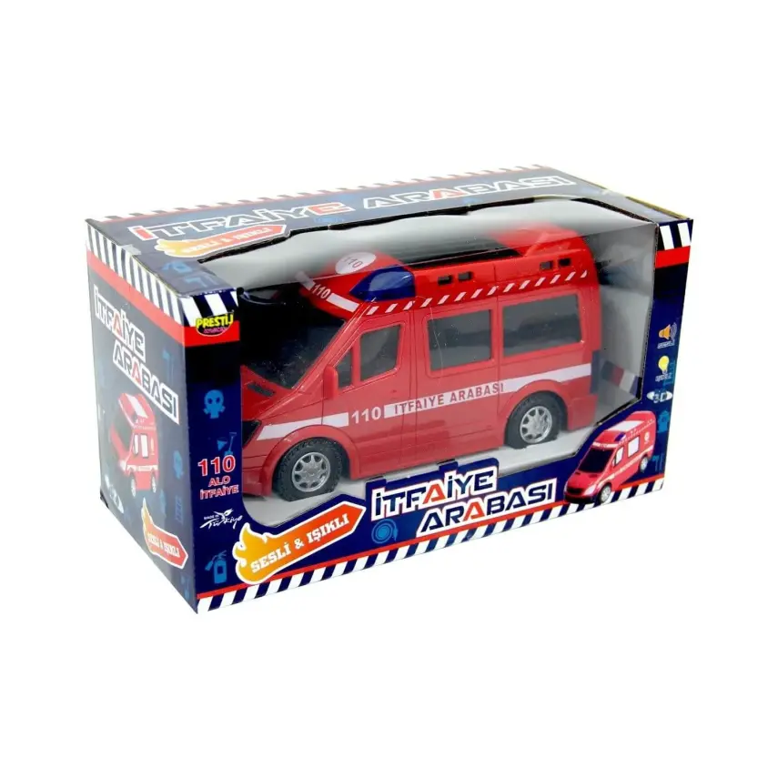 İtfaiye Aracı Pilli Işıklı Kutulu - 4