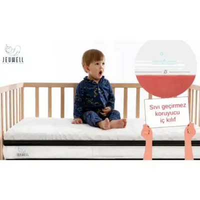 Jeuwell 3D Alezli Sünger Yatak 70x110 Cm - 4