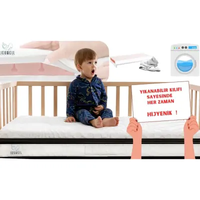 Jeuwell 3D Alezli Sünger Yatak 90x190 Cm - 2