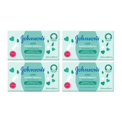 Johnson's Sütlü Bebek Sabunu 100 gr x 4 Adet