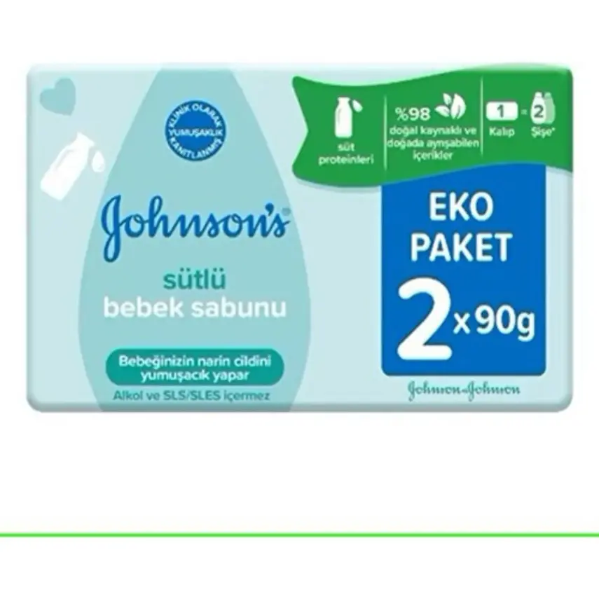 Johnson's Sütlü Bebek Sabunu 2x90 gr - 1