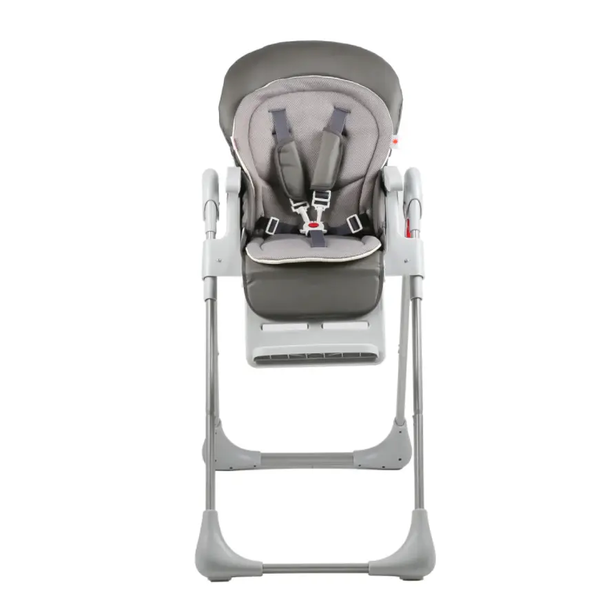 Kanz Campo Mama Sandalyesi Portatif Kolay Katlanır Yükseklik Ayarlı Tekerlekli İç Pedli  Dark Grey - 10