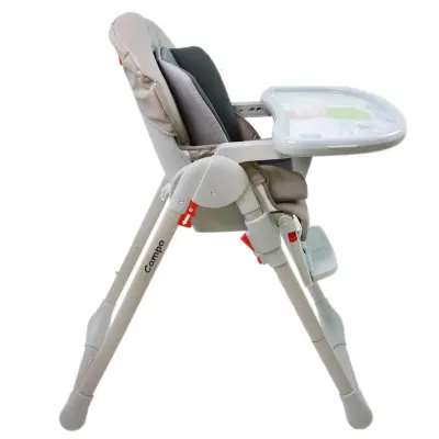 Kanz Campo Mama Sandalyesi Portatif Kolay Katlanır Yükseklik Ayarlı Tekerlekli İç Pedli Grey - 18