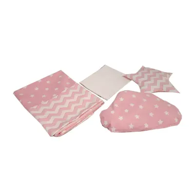 Kanz Diamond Nevresim Takımı Pembe