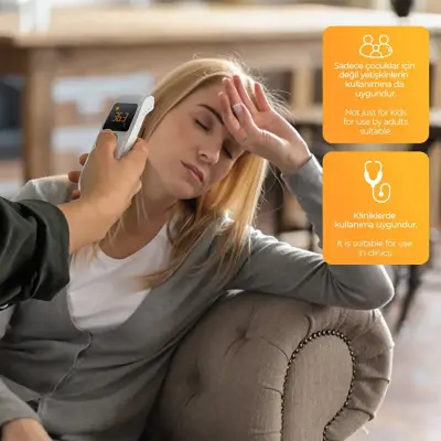 Kanz Dijital Temassız Alından Ateş Ölçer TH1110N  - 17