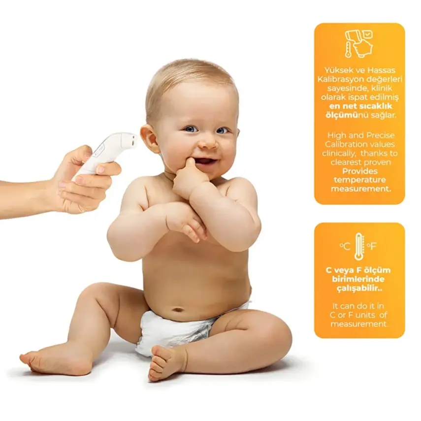 Kanz Dijital Temassız Alından Ateş Ölçer TH1110N  - 10