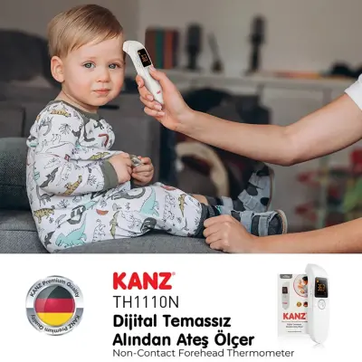 Kanz Dijital Temassız Alından Ateş Ölçer TH1110N  - 12