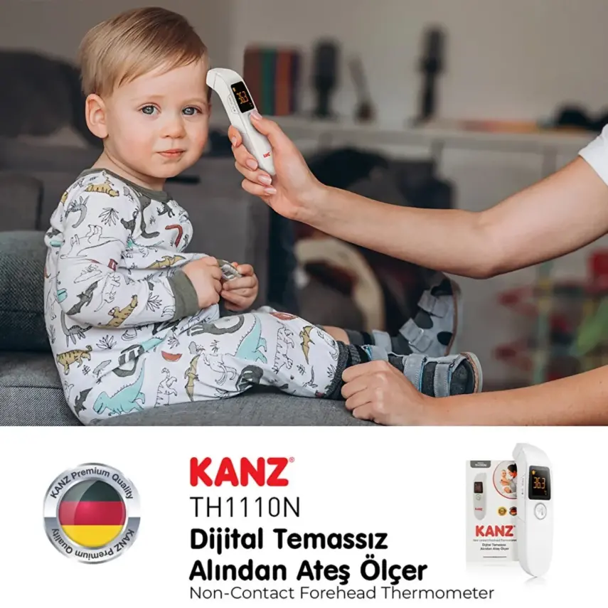 Kanz Dijital Temassız Alından Ateş Ölçer TH1110N  - 12