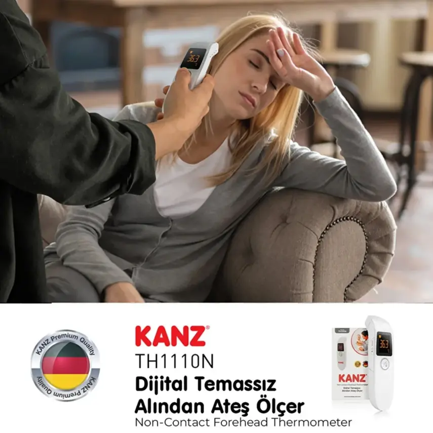 Kanz Dijital Temassız Alından Ateş Ölçer TH1110N  - 9