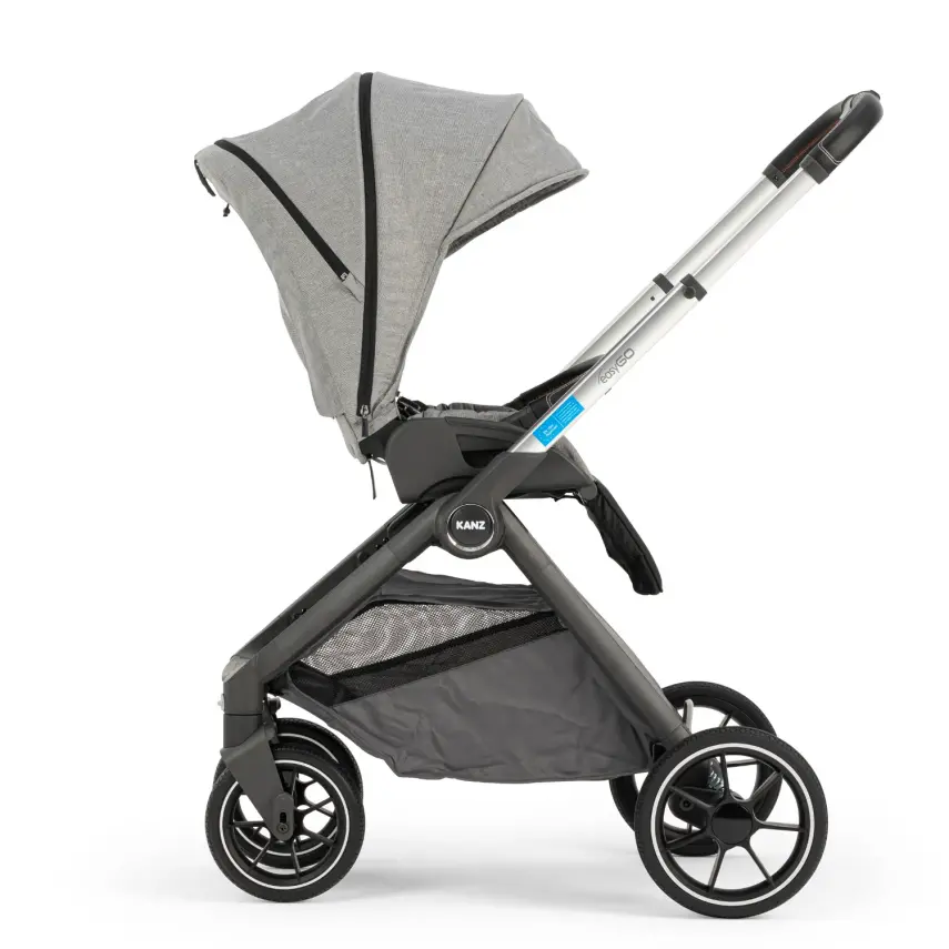 Kanz Easygo Çift Yönlü Travel Sistem-Seyahat Sistem Bebek Arabası Gri - 3
