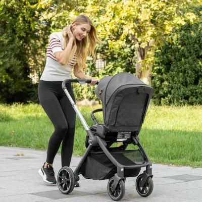 Kanz Easygo Çift Yönlü Travel Sistem-Seyahat Sistem Bebek Arabası Gri - 9