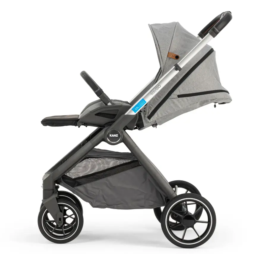 Kanz Easygo Çift Yönlü Travel Sistem-Seyahat Sistem Bebek Arabası Gri - 14