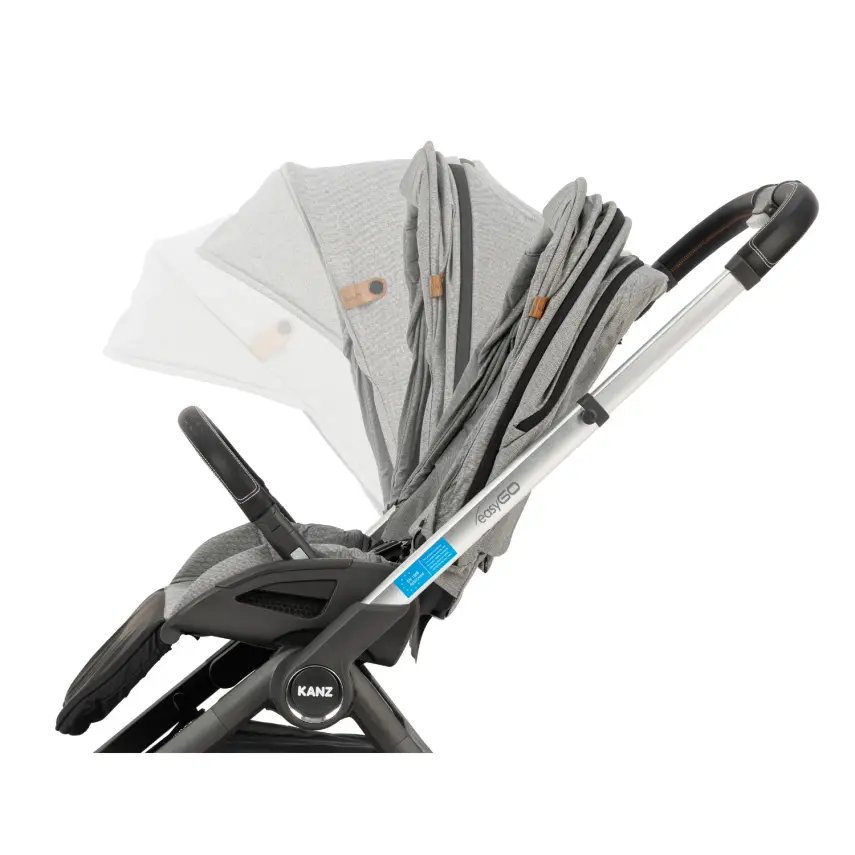 Kanz Easygo Çift Yönlü Travel Sistem-Seyahat Sistem Bebek Arabası Gri - 12