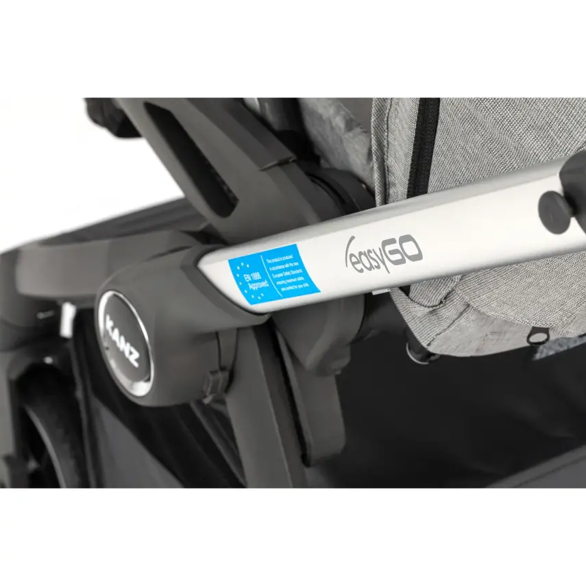 Kanz Easygo Çift Yönlü Travel Sistem-Seyahat Sistem Bebek Arabası Gri - 17
