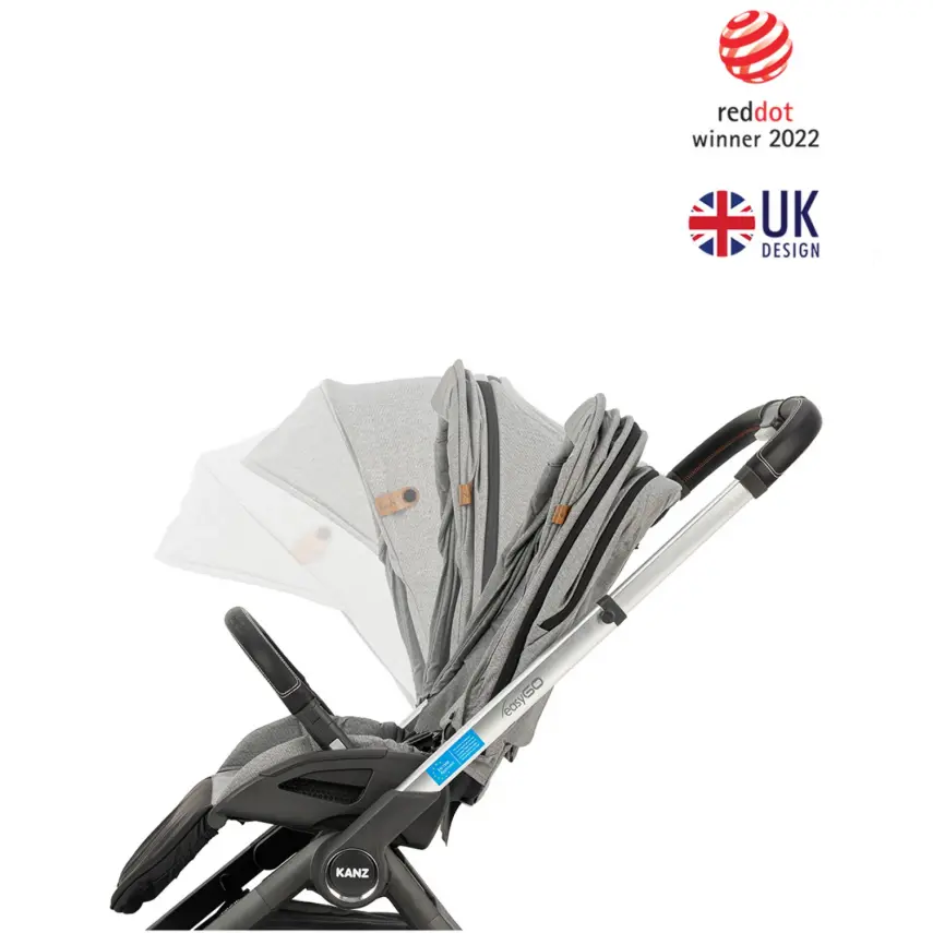 Kanz Easygo Çift Yönlü Travel Sistem-Seyahat Sistem Bebek Arabası Gri - 23