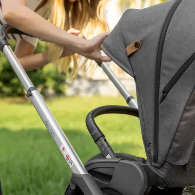 Kanz Easygo Çift Yönlü Travel Sistem-Seyahat Sistem Bebek Arabası Gri - 7