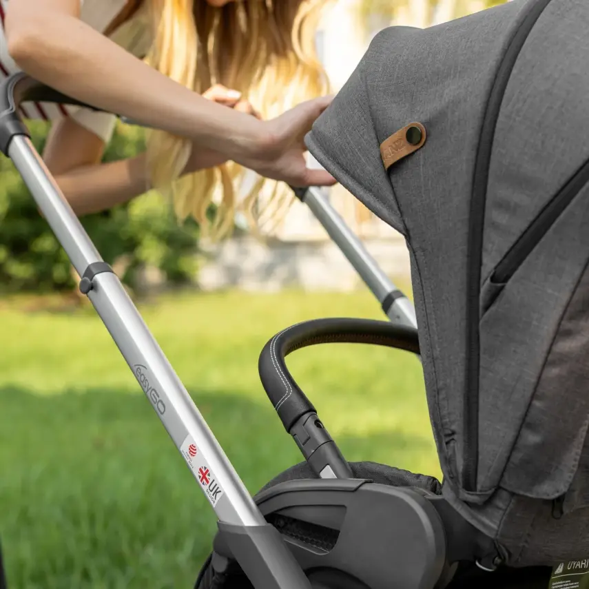 Kanz Easygo Çift Yönlü Travel Sistem-Seyahat Sistem Bebek Arabası Gri - 7