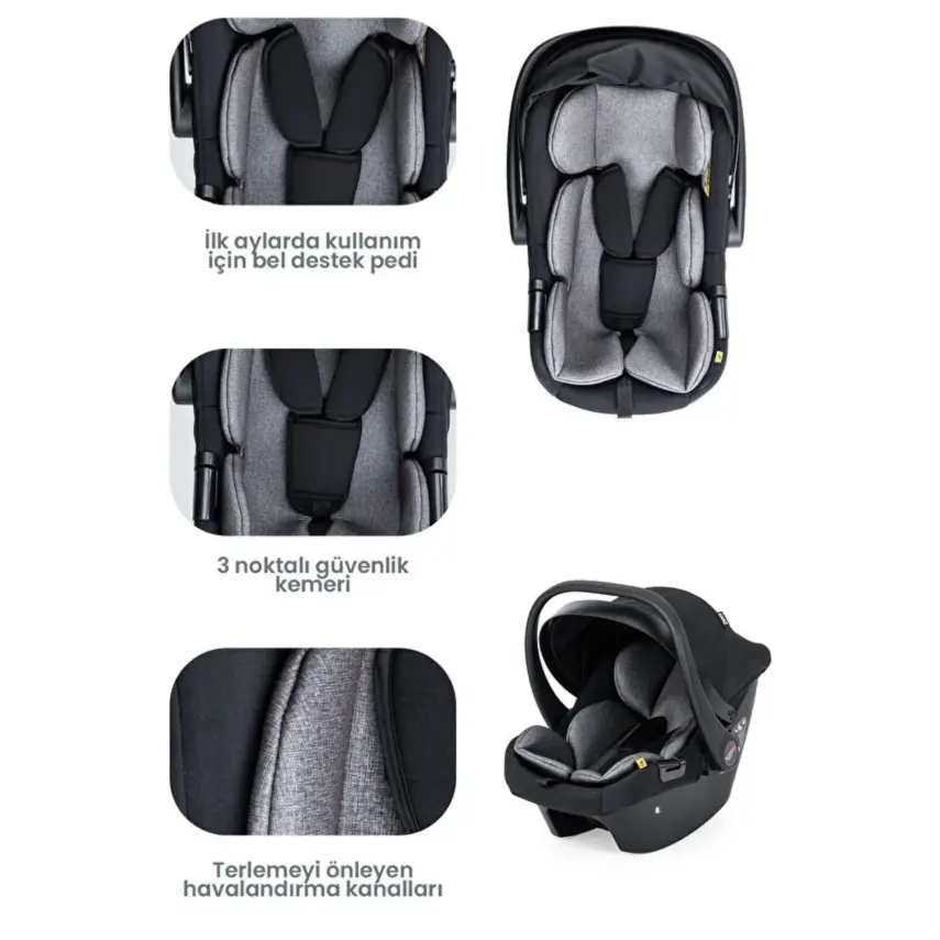 Kanz Echo Travel Sistem Bebek Arabası Siyah - 2