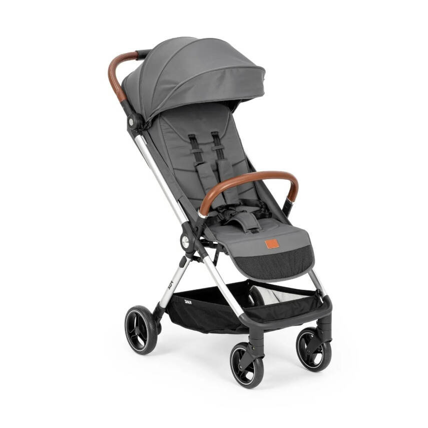 Kanz Fox Tek Elle Otomatik Kapanabilir Kabin Bebek Arabası Gri - 1