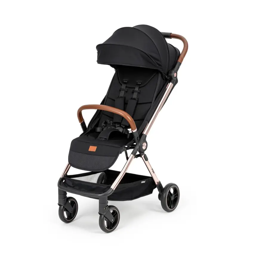 Kanz Fox Tek Elle Otomatik Kapanabilir Kabin Bebek Arabası Siyah - 1