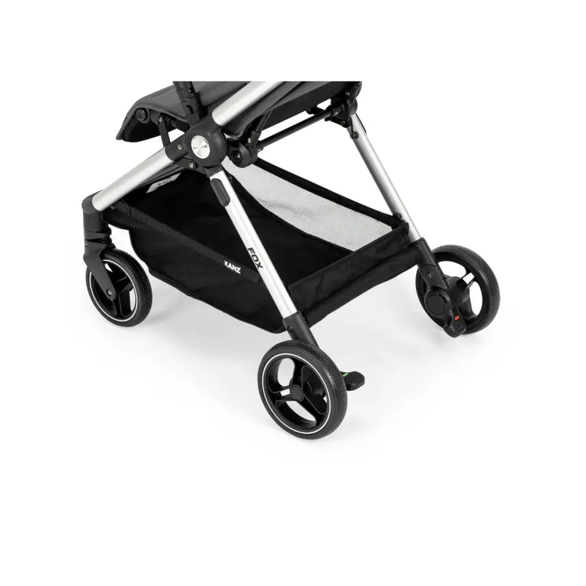 Kanz Fox Tek Elle Otomatik Kapanabilir Kabin Bebek Arabası Siyah - 6